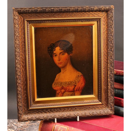 744 - English School (19th century)
Portrait of a Young Lady
oil on panel, 22cm x 18cm