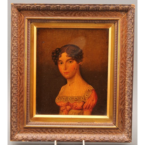 744 - English School (19th century)
Portrait of a Young Lady
oil on panel, 22cm x 18cm