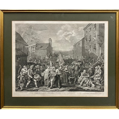 861 - William Hogarth (1697 - 1764), after, by Luke Sullivan, A representation of the march of the Guards ... 