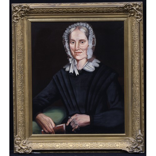 888 - English School (19th century) 
Portrait of a female member of the Field family of Ticknall, Derbyshi... 