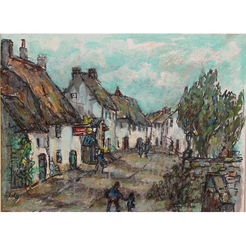 1144 - Yram Allets (1916-2009) 
Newton St. Agnes, Devon 
unsigned, acrylic on board, 23cm x 30.5cm; another... 