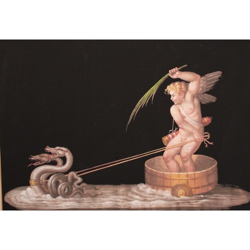 1046 - Italian School (19th/20th century)
Saturn
unsigned, mixed media, 23cm x 33cm; another similar, Thor ... 