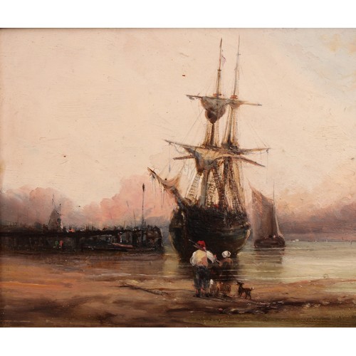 771 - Manner of Abraham Hulk (1813-1897) 
Dutch Fishing Boat 
unsigned, oil on board, 16.5cm x 19.5cm; ano... 