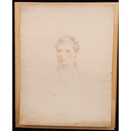 988 - English School (early 20th century) 
Portrait of a Young Barrister 
unsigned, mixed media, 29.5cm x ... 