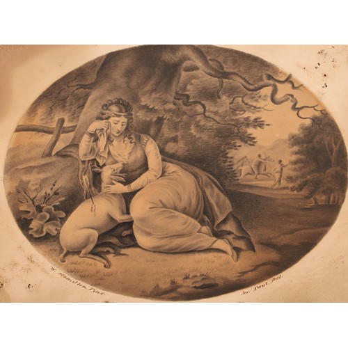 851 - After William Hamilton (1751-1801), a pair of lithograph prints, The Shepherdess and Sylvia and her ... 