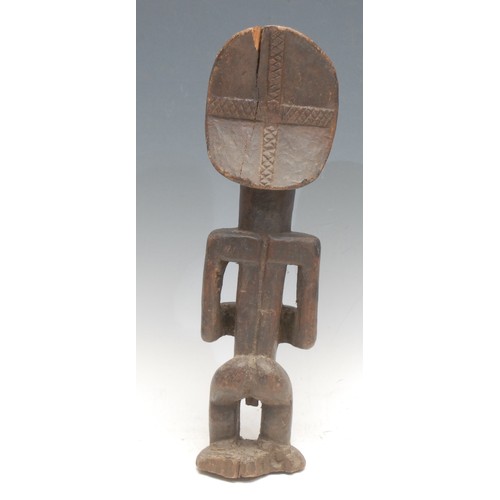 1436 - Tribal Art - a Hemba singiti ancestor figure, 41cm high, Democratic Republic of Congo