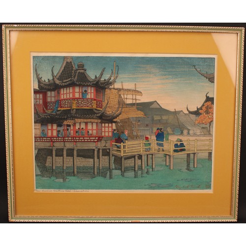 852 - Elizabeth Keith (1887-1956)  Tea House Native City Shanghai  signed, titled, dated 1924, woodblock p... 