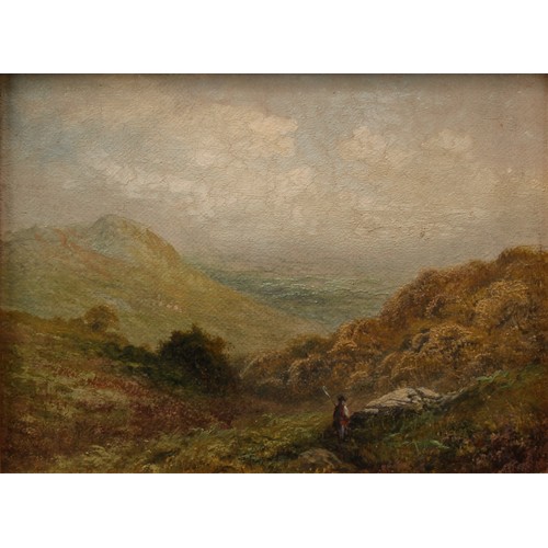 741 - English School (19th century)
On the Moors
oil on canvas, 14cm x 19.5cm