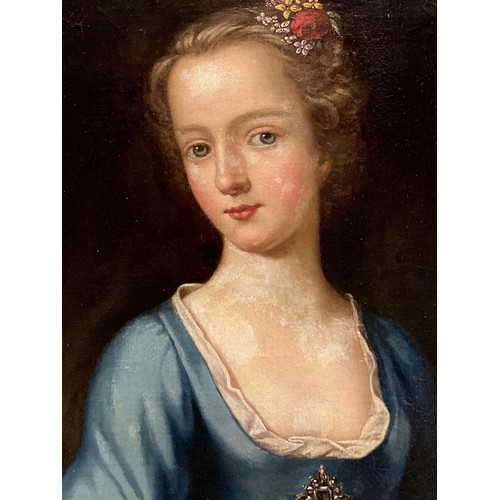 1130 - Manner of Thomas Hudson
Portrait of a Young Girl wearing a Blue Dress
oil on canvas, 18th/19th centu... 