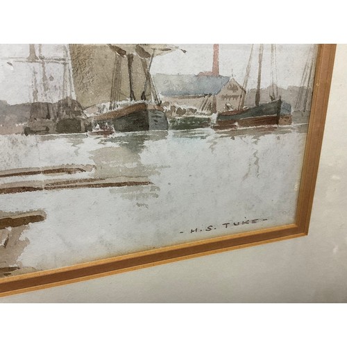 790 - After Henry Scott Tuke (1858-1929) 
In Falmouth Harbour, Cornwall 
signed H. S. Tuke, watercolour, 1... 