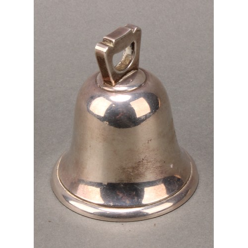 335 - An Art Deco period silver table bell, 8cm high, Deakin & Francis, Birmingham 1928, 118g