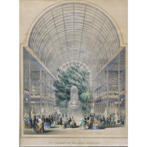 1061 - The Crystal Palace 1851 - Vincent Brooks (1814 - 1885), The Transept of the Great Exhibition, lithog... 