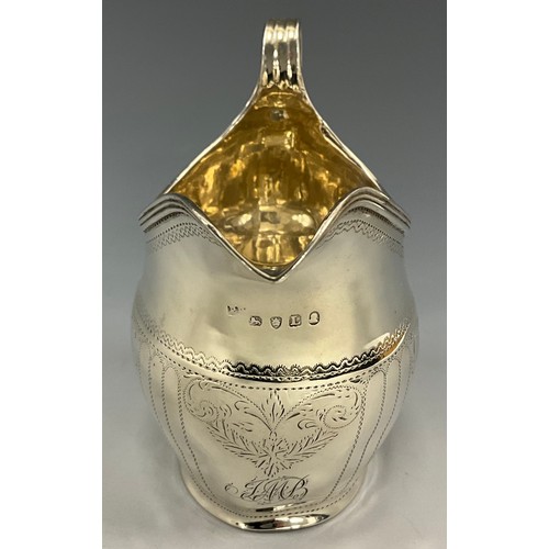 65 - A George III silver cream jug, London 1806, 102.5g