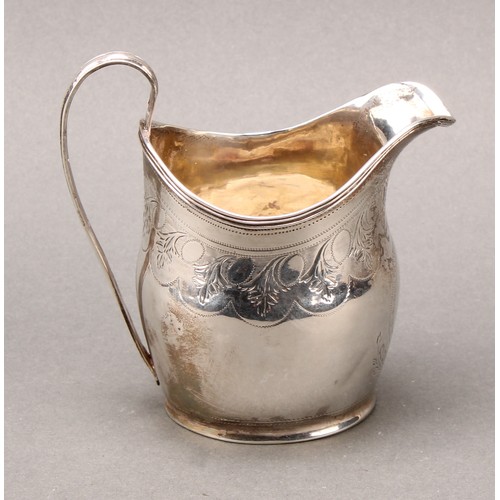 66 - A George III silver cream jug, Peter, Anne and William Bateman, London 1801, 8.5cm high