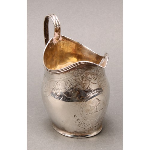 66 - A George III silver cream jug, Peter, Anne and William Bateman, London 1801, 8.5cm high