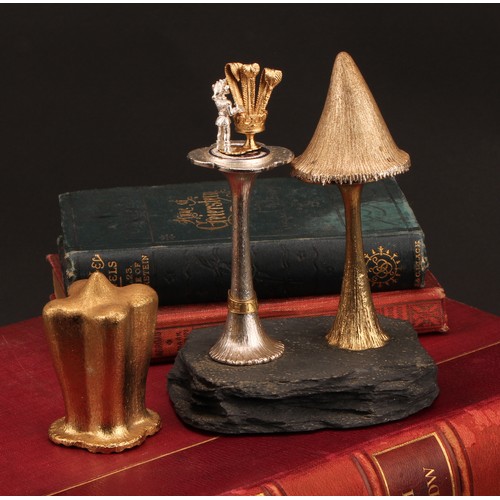 175 - Christopher Nigel Lawrence (Bn.1936) - an Elizabeth II silver and silver-gilt surprise centrepiece, ... 