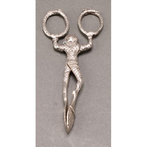 390 - A pair of George V silver novelty sugar tongs, as Harlequin, Levi & Salaman, Birmingham 1913