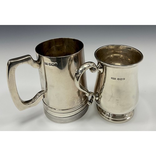 412 - A silver ale mug trophy, Sheffield Rotary Club Golf Circle, Captains Prize 1926, won by Edwin Robins... 