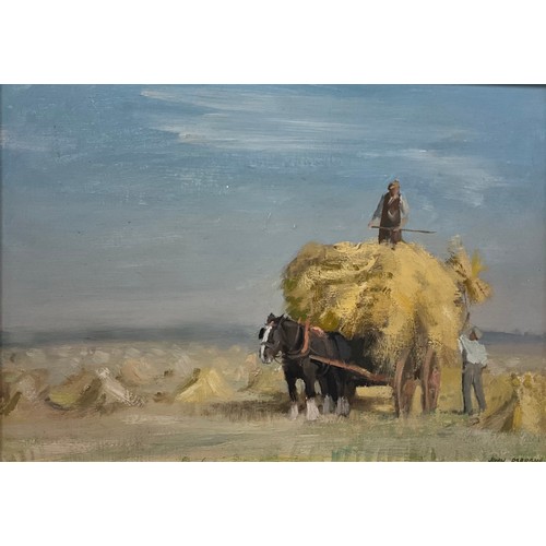 1145 - John Osborne (b. 1951-), a pair 
The Hay Wain and The Breaking Plough 
signed, acrylic on board, eac... 