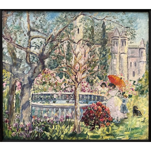 947 - Impressionist School (early 20th century) 
Italianate Garden 
unsigned, oil on canvas, 35cm x 39cm