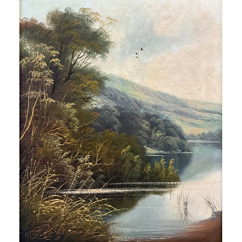 879 - Andrew Grant Kurtis (English School, 20th century) 
Lake with Hills Beyond 
signed, dated 81, oil on... 