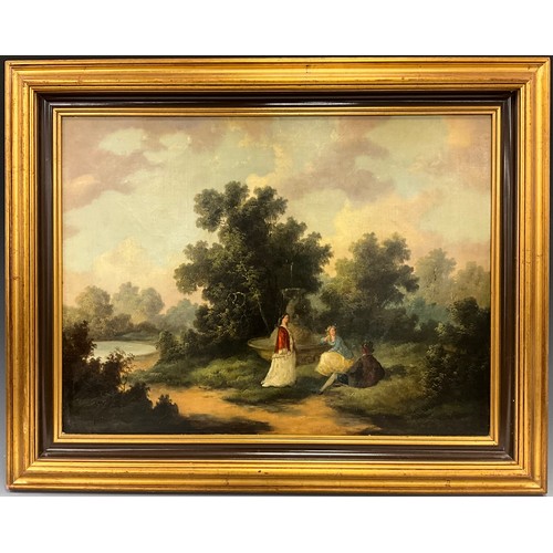 1015 - English School (19th century) 
The Raconteur 
unsigned, oil on canvas, 44.5cm x 59.5cm