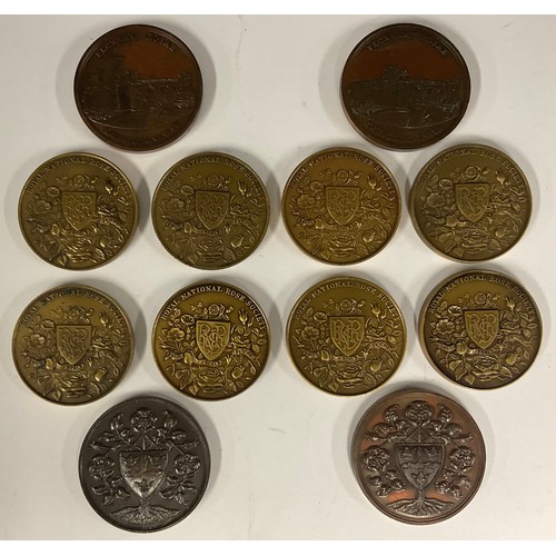 603 - Numismatics & Botanical Interest - a set of eight mid-century Royal National Rose Society bronze med... 