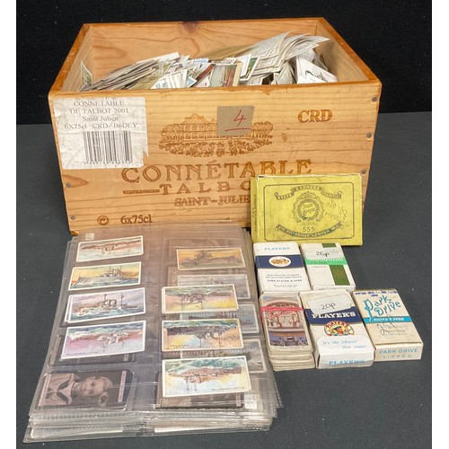 619 - Cigarette Cards - large box of cigarette cards, loose and in sheets