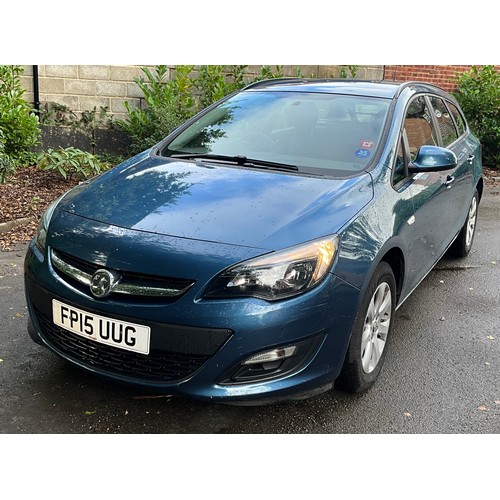 632 - A Vauxhall Astra, FP15 UUG, Petrol, 1598cc, Date of first registration April 2015, Tax due: 01 Novem... 