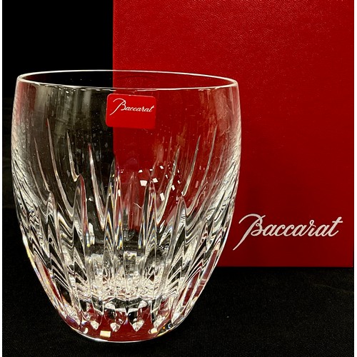 1354A - A set of six Baccarat Massena pattern cut glass tumblers, 10cm high, boxed (6)