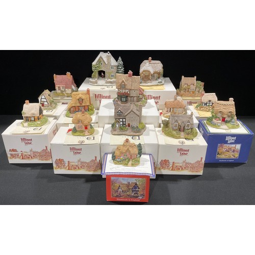 65 - Lilliput Lane Cottages - assorted, including Carrick House, Amberly Rose, Winters Wonder, etc, all w... 