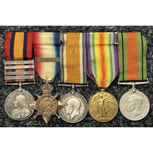 3000 - Queens South Africa Medal with Cape Colony, Orange Free State, South Africa 1901 and South Africa 19... 