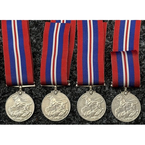 3016 - WW2 British War Medal 1939-45 x 7. All complete with original ribbons. (7)