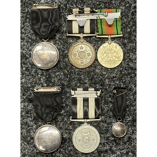 3017 - St Johns medals to two brothers comprising of: WW2 British Defence Medal, Service Medal of the Order... 