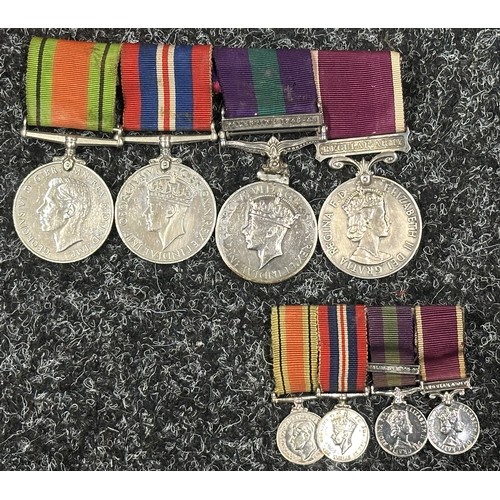 3018 - WW2 British Royal Engineers Longmoor Military Railway Medal group to 21004668 Staff Sgt. FG Cook, RE... 