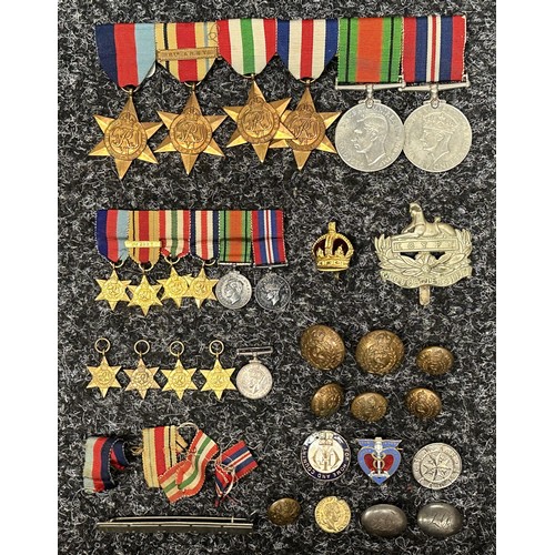 3019 - WW2 British RAMC Medal Group consisting of 1939-45 Star, Africa Star with 8th Army Clasp, Italy Star... 