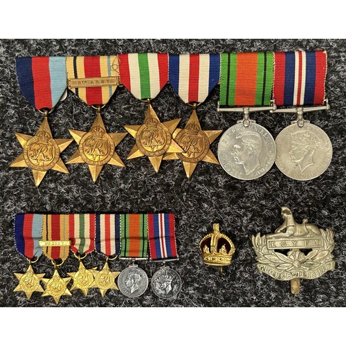 3019 - WW2 British RAMC Medal Group consisting of 1939-45 Star, Africa Star with 8th Army Clasp, Italy Star... 