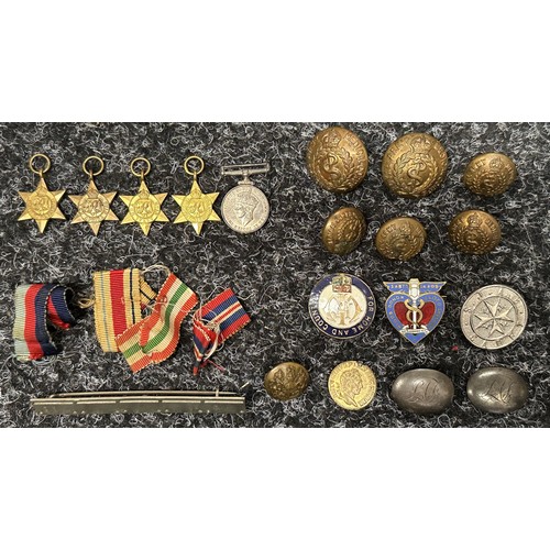 3019 - WW2 British RAMC Medal Group consisting of 1939-45 Star, Africa Star with 8th Army Clasp, Italy Star... 