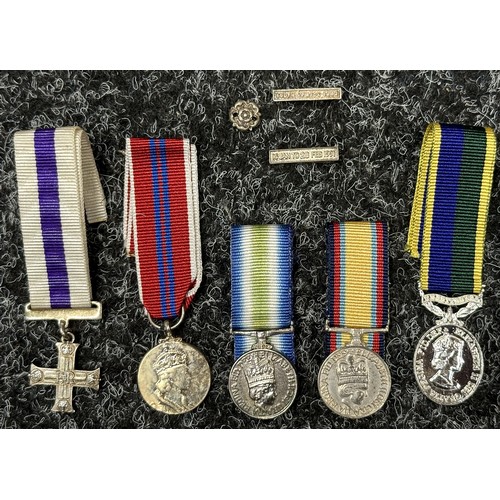 3026 - British Miniature Medal Collection comprising of 16 medals from WW1 to the present day. Along with s... 