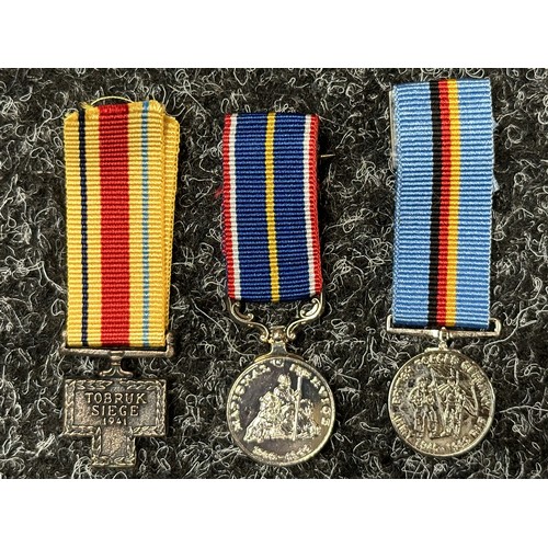 3026 - British Miniature Medal Collection comprising of 16 medals from WW1 to the present day. Along with s... 