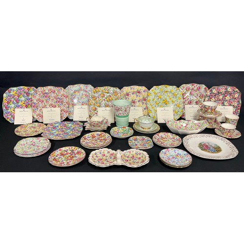 198 - A set of eight Royal Winton chintz plates, Compton & Woodhouse limited editions of 9,500, including ... 