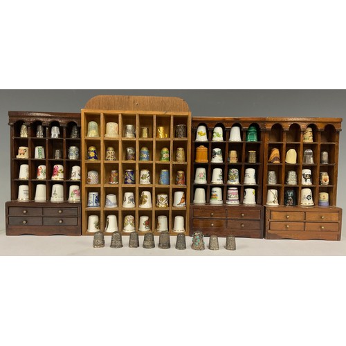 232 - Thimbles - silver thimbles, including London 1901, Birmingham 1975, Birmingham 1952, etc [9]; others... 