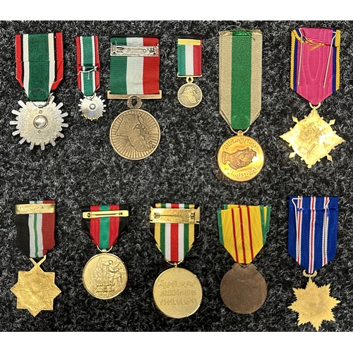 3046 - Middle Eastern Medal Collection comprising of: Iraqi Gulf War 1 Medal: Kuwati Medal for the Liberati... 