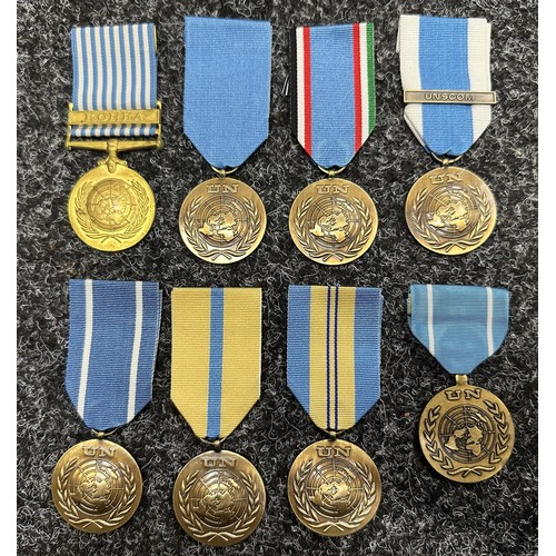 3047 - United Nations Medal Collection: Iran/Iraq medal: UN Medal for UNSCOM: Lebanon 1958: UN Suez: UN HQ ... 