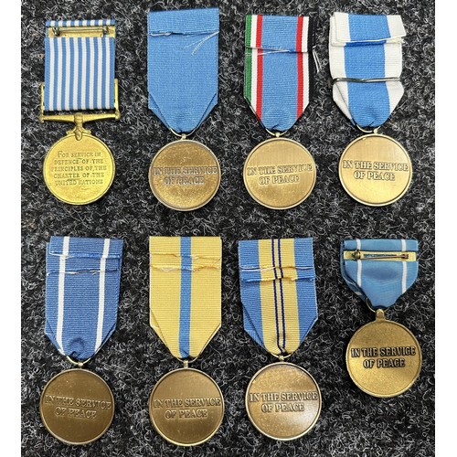 3047 - United Nations Medal Collection: Iran/Iraq medal: UN Medal for UNSCOM: Lebanon 1958: UN Suez: UN HQ ... 