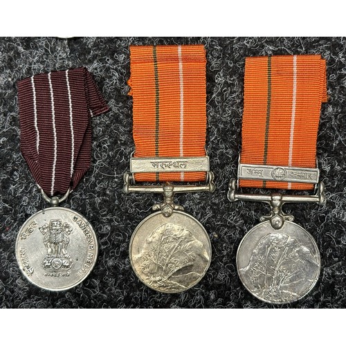 3052 - Indian Army Medal collection comprising of: Independance Medal 1947 to MTN 979257 LV/NK Singh Ram, A... 