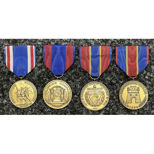 3063 - US Army Occupation of Puerto Rico Medal: Army of Cuban Occupation Medal: US Philippine Campaign Meda... 