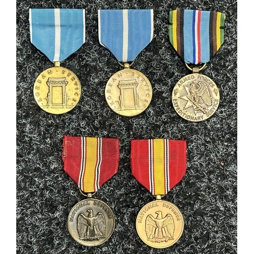 US Korean War Medals x 2: Armed Forces Expeditionary Medal: two replica ...