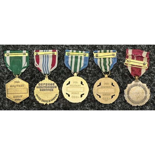 3076 - US Meritorious Service Medal: US Defence Meritorious Service Medal: US Joint Service Commendation Me... 