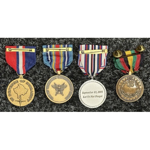 3088 - US Service in Kosovo Medal: US Global War on Terrorism Expeditionary Medal: Pentagon 9-11 Commemorat... 